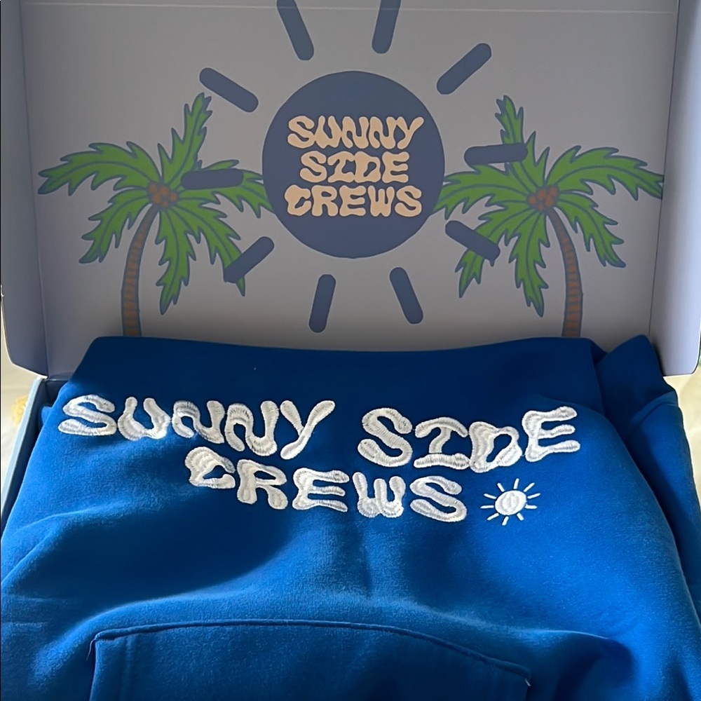 Sunny Side Crews Blue Hoodie PRICE NEGOTIABLE